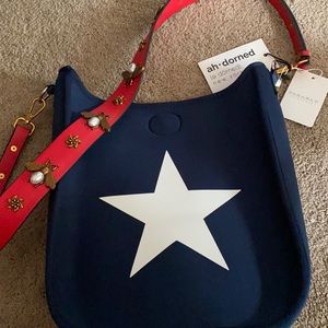 Ah Dorned neoprene crossbody with detachable strap